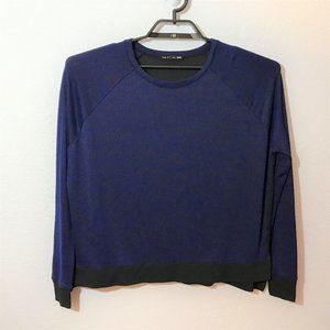 Rag & Bone Royal Blue/Black Striped Avryl Tee Shirt, Size Small